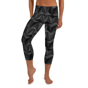 Epcot Spaceship Earth Blackout Capri Leggings / Disney World Park Yoga Leggings image 5