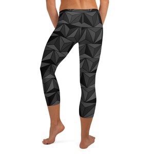 Epcot Spaceship Earth Blackout Capri Leggings / Disney World Park Yoga Leggings image 4