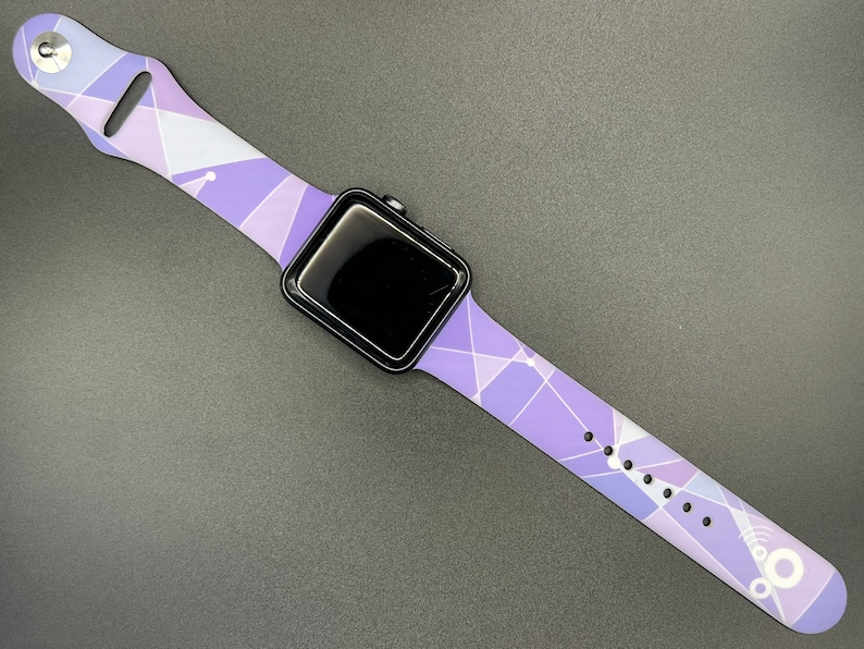 Magic Kingdom Purple Wall Apple Watch Band Silicone Sport Band image 3