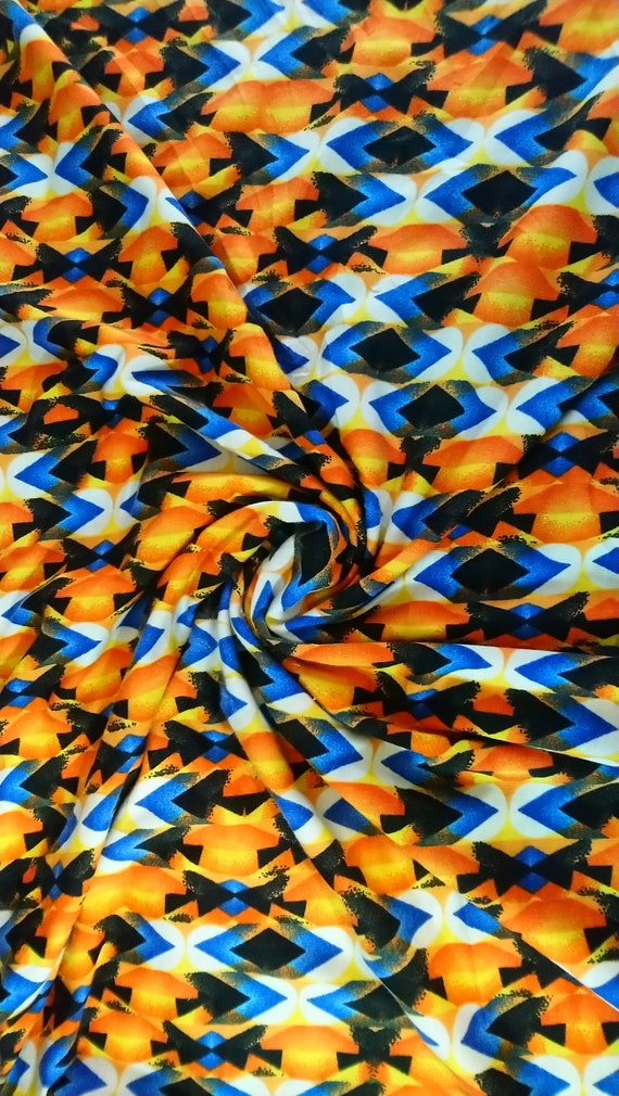 geometric jersey fabric