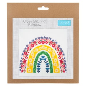 Große Kreuzstichpackungen - Stickerei - Regenbogen, Biene