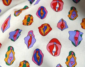 Rude Fabric - Little Johnny Fabric - 100% Cotton Fabric