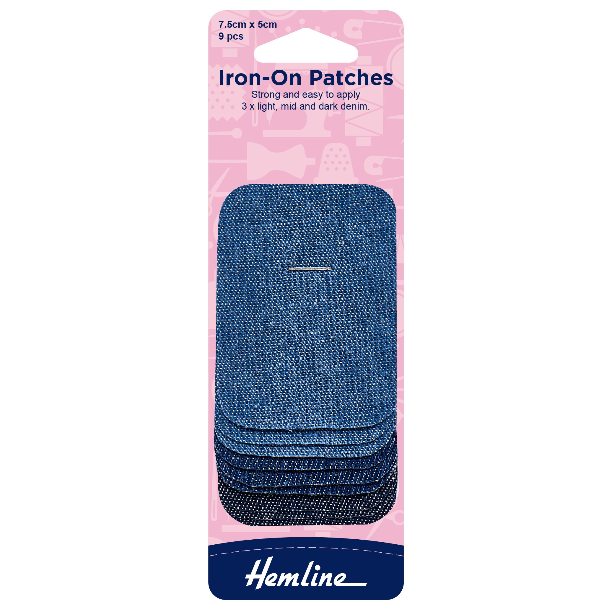 Hemline Polycotton Iron On Repair Fabric - XL Hemline Polycotton Iron On Repair Fabric - XL