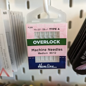 Overlocker Machine Needles - Medium 80/12 - Type A - 4pcs
