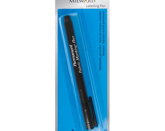 Stylo pour étiquettes - Marqueur indélébile - Vêtements d'école - Stylo pour tissu - Stylo à coudre - Stylo à courtepointe - Stylo pour étiquette - Accessoires de couture - Outils de couture