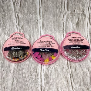 Dressmakers Pins - Sewing Pins - Fine, Flowerhead, Long