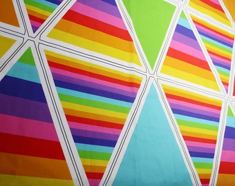 Rainbow Bunting Panel Fabric - Bunting Panel - Fabric Panel - Rainbow Flags - Pride Flags - Pride Bunting - Pride Fabric