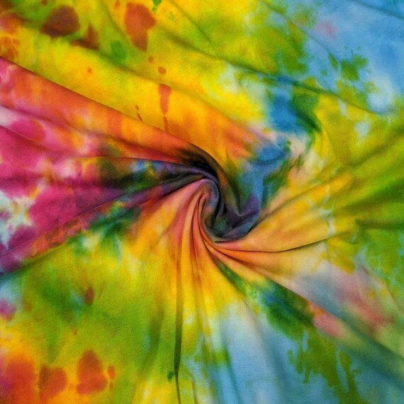 tie dye cotton jersey fabric