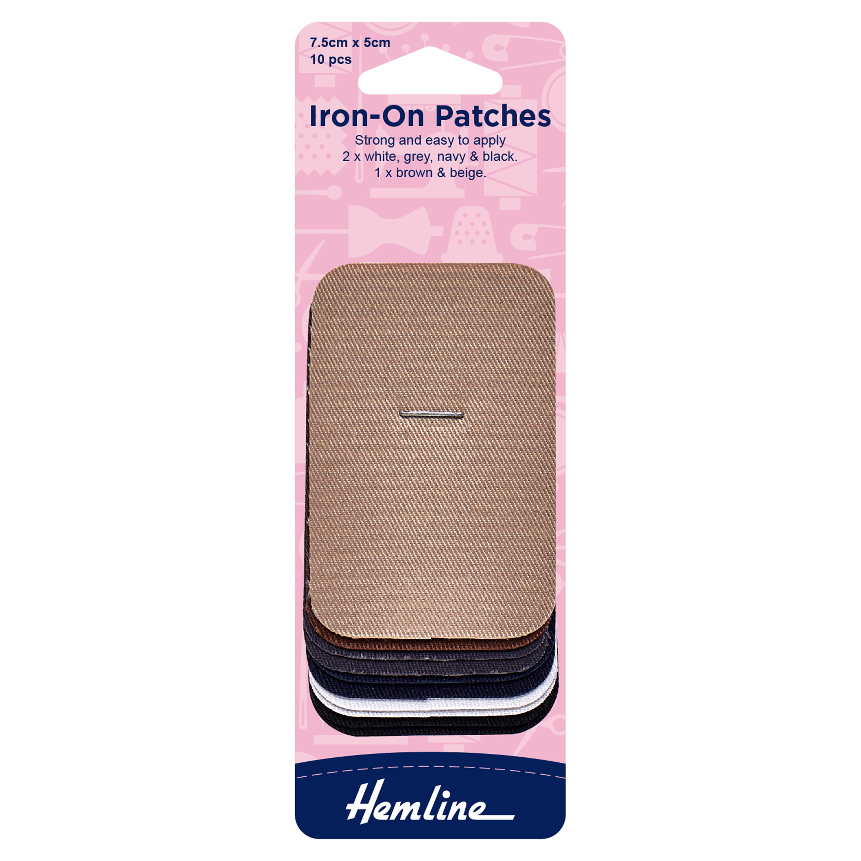 Hemline Polycotton Iron On Repair Fabric - XL Hemline Polycotton Iron On Repair Fabric - XL