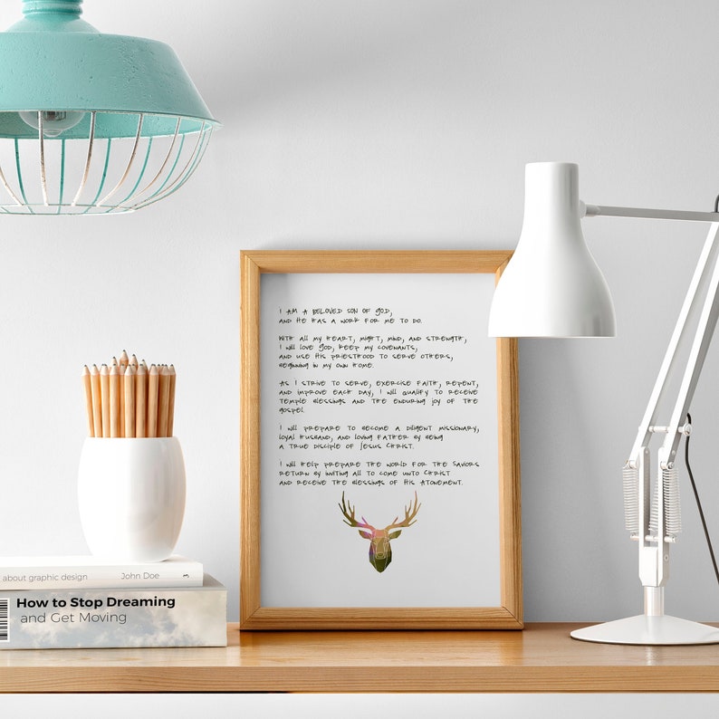 Young Men's Theme LDS Printable Digital Download Modern | Etsy