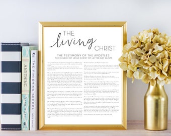 LDS The Living Christ Digital Print, Printable File, Digital Print file, Mormon, Living Christ, The Living Christ, Christ, Printable