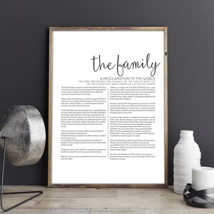 Set Of 3: Script Family Proclamation, The Living Christ, & Articles of Faith, LDS Printable, Digital Download, Modern LDS Art image 2