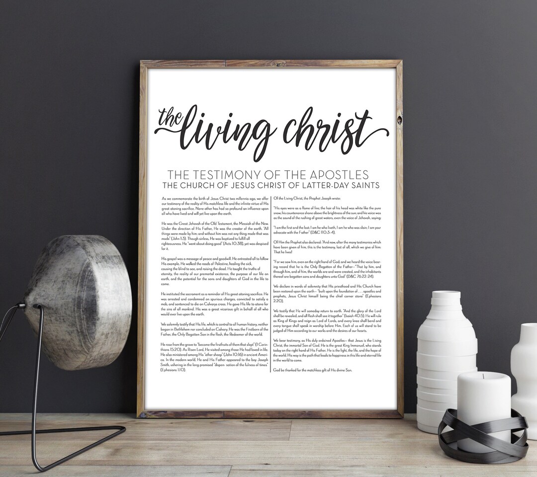 The Living Christ LDS Printable, Digital Download, Modern LDS Art - Etsy