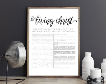The Living Christ LDS Printable, Digital Download, Modern LDS Art