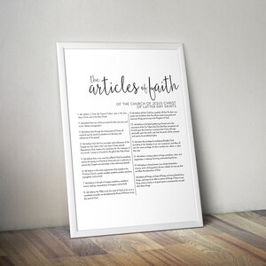 Set Of 3: Script Family Proclamation, The Living Christ, & Articles of Faith, LDS Printable, Digital Download, Modern LDS Art image 4