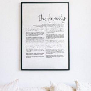 Set Of 3: Script Family Proclamation, The Living Christ, & Articles of Faith, LDS Printable, Digital Download, Modern LDS Art image 5