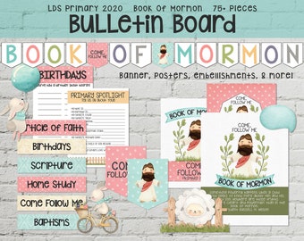 2020 LDS Primary Come Follow Me - Book Of Mormon - Bulletin Board