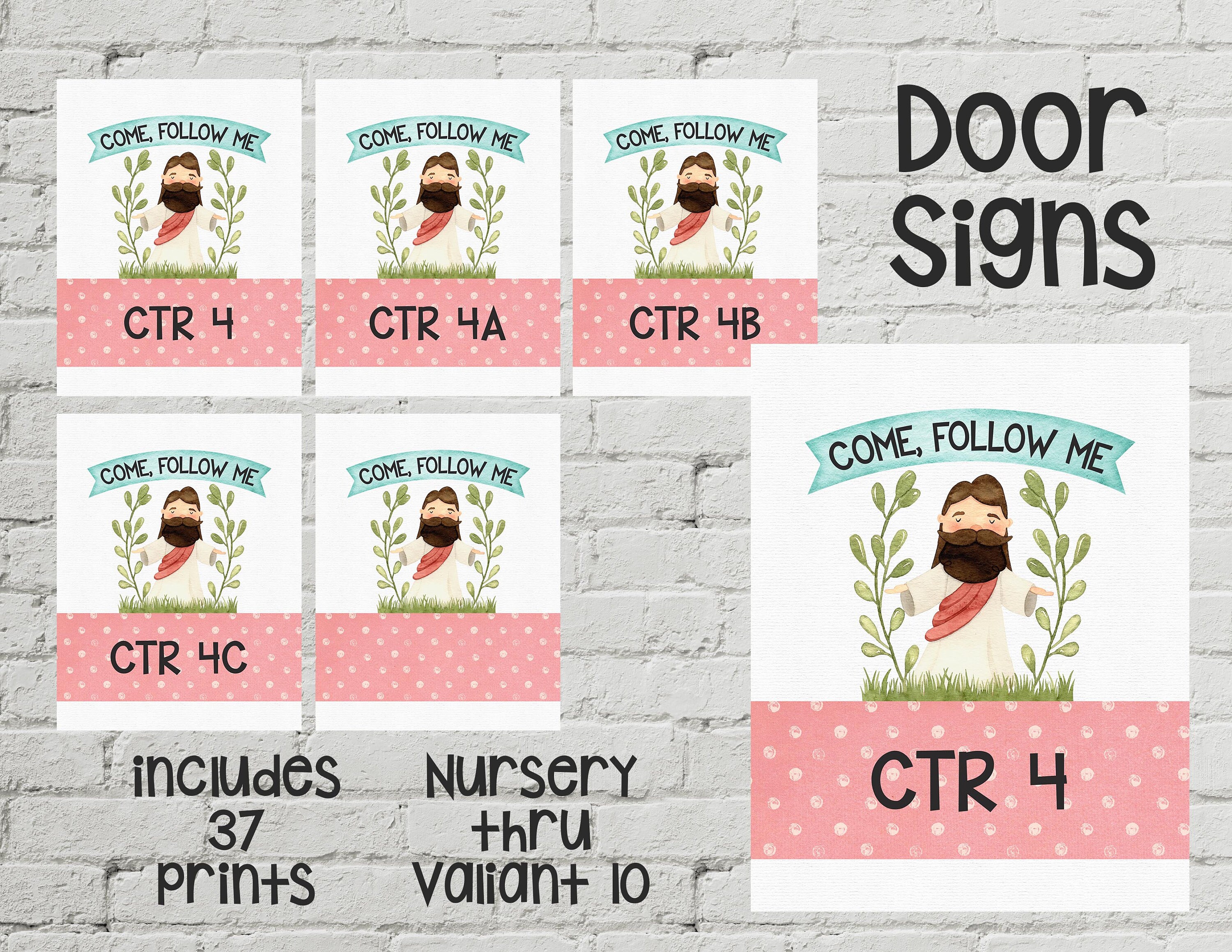 2020 LDS Primary Come Follow Me Book of Mormon Door Signs Etsy Australia