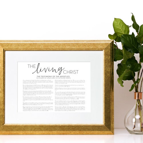 LDS the Living Christ Digital Print Printable File Digital - Etsy