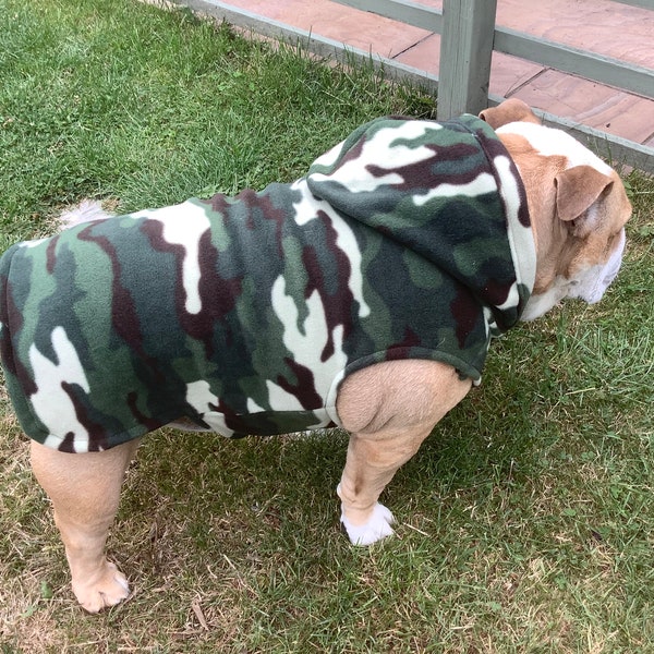 Camouflage Bulldog Hoodie