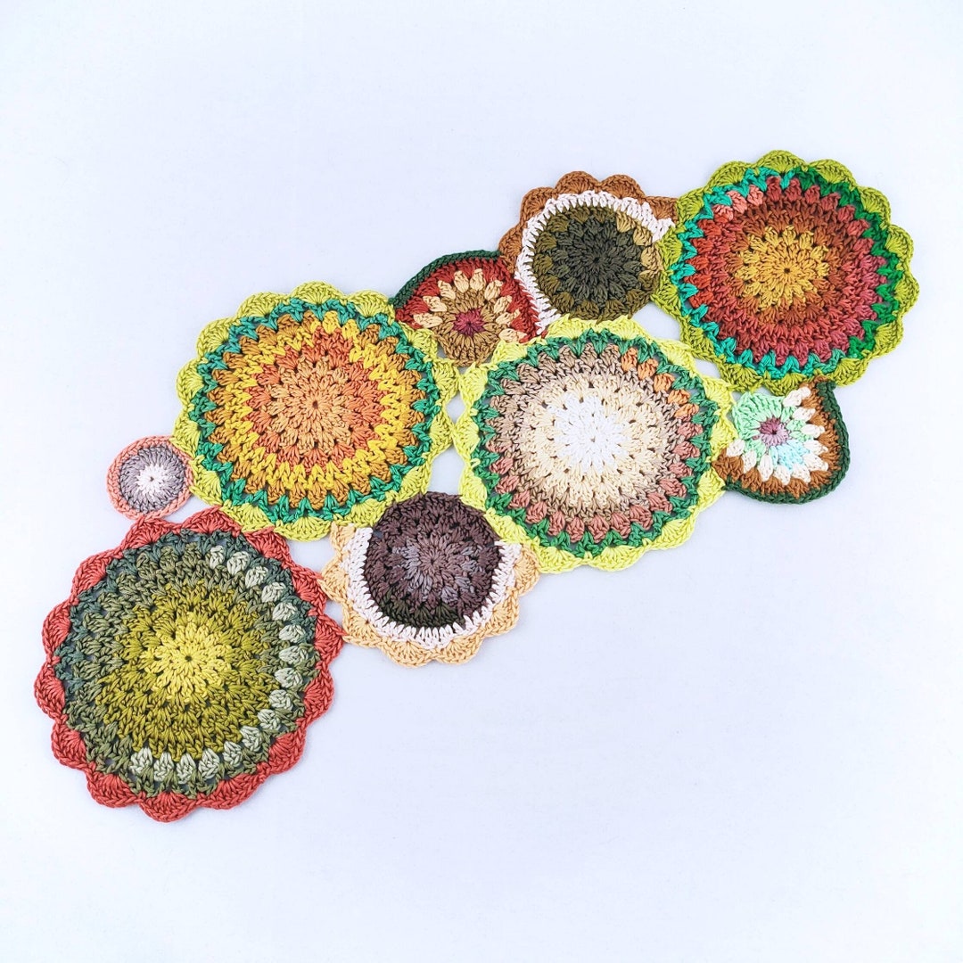 Autumn Table Runner Table Decor Crochet Doilies Crochet Centrepiece