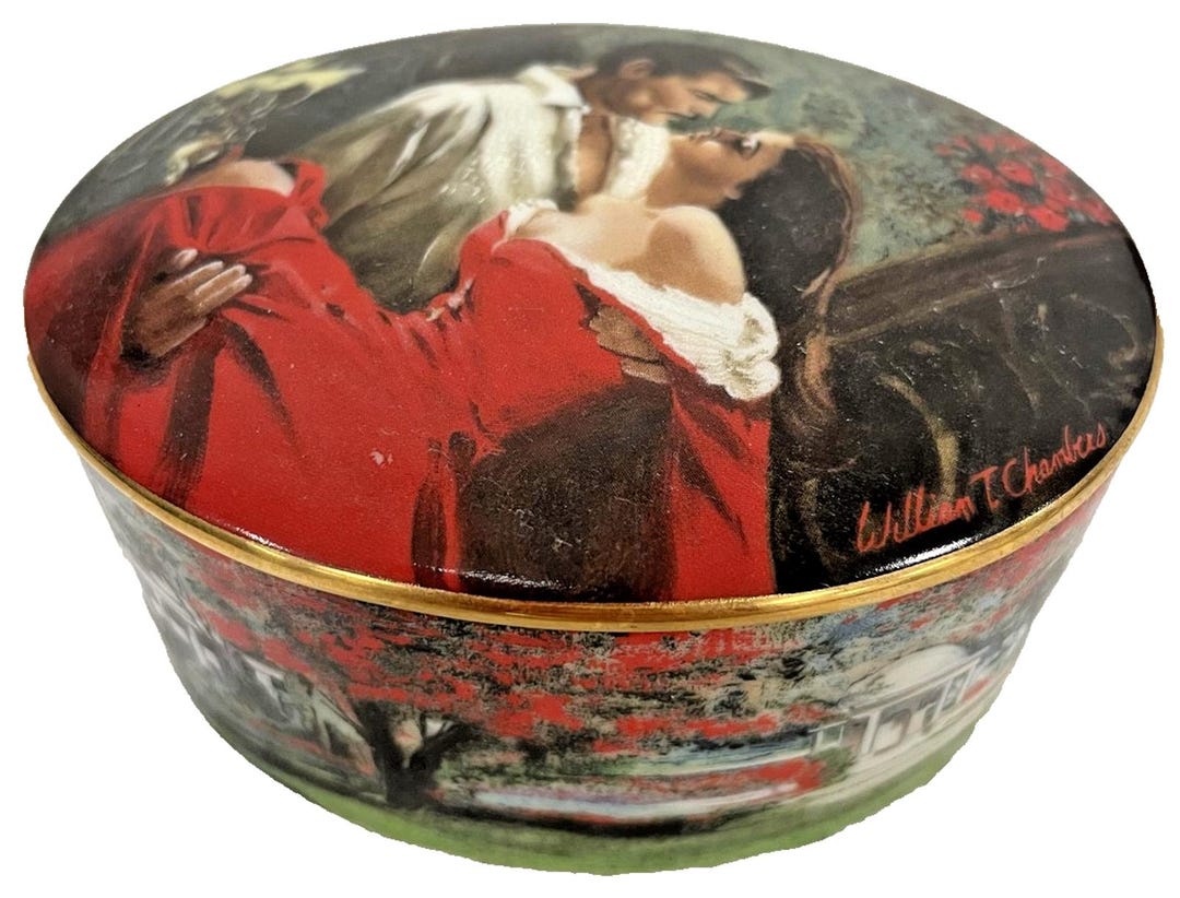 Vintage W.L. George 'scarlett & Rhett' Gone With the Wind Music Box ...