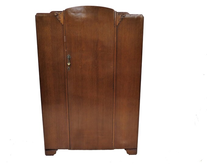 Vintage Wardrobe English Lebus Furniture Oak Armoire or Wardrobe Etsy