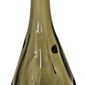 Vintage Hand Blown Smokey Art Glass Vase - MCM 11.5&quot;
