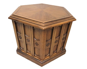 Accent Furniture | Vintage Drexel Esperanto Hexagon Side Table or End Table