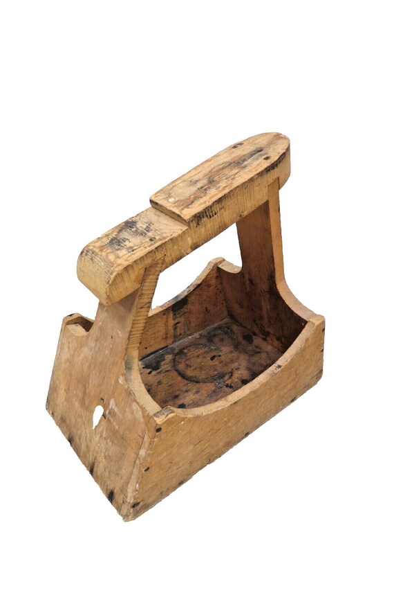 Primitive Wooden Shoe Shine Stand Or Box - Vintage