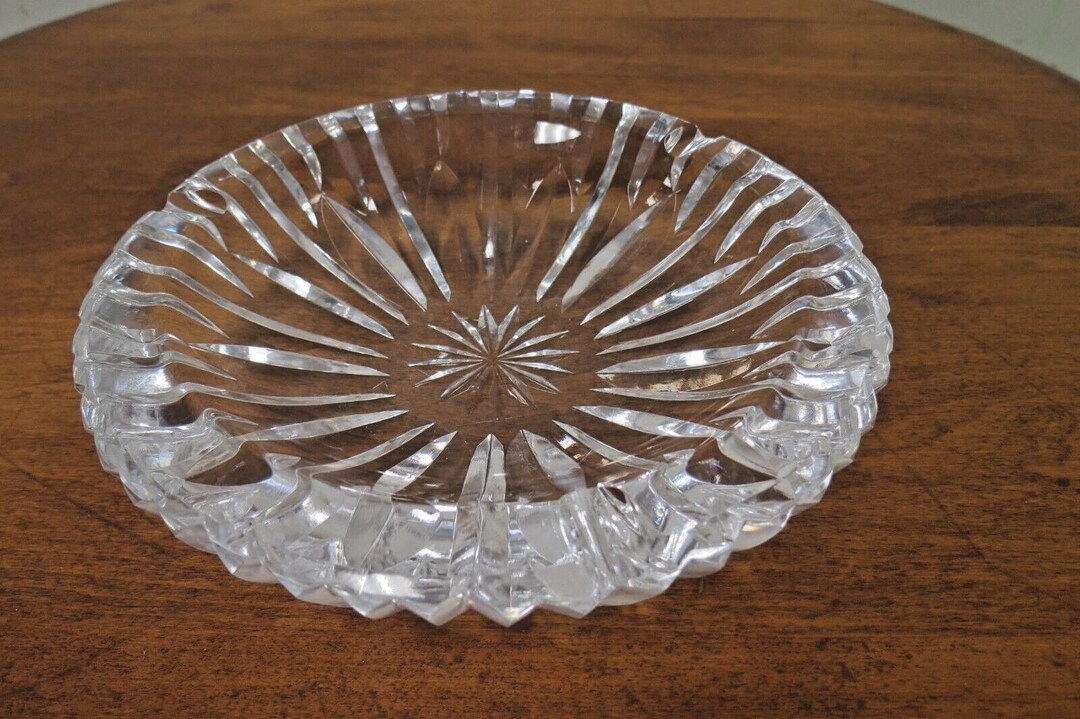 Waterford Crystal Lead Crystal Ashtray Signed Etsy