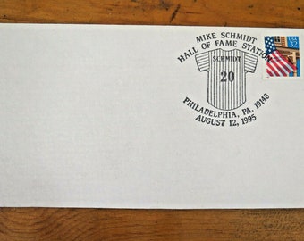 Philadelphia Phillies Mike Schmidt Hall Of Fame Station Cover Stamped Envelope