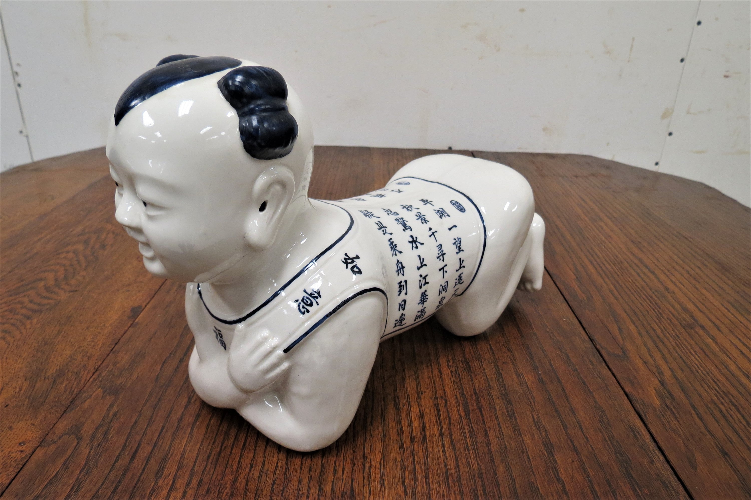 Head Rest Vintage Porcelain Chinese Pillow or Chinese Headrest