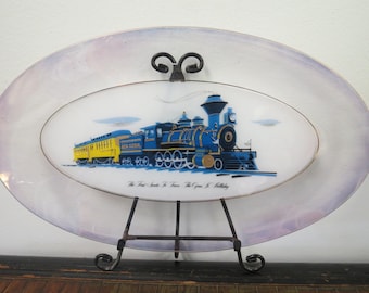 The First Santa Fe Train - The Cyrus K. Holliday Collectors Plate, Tray or Platter