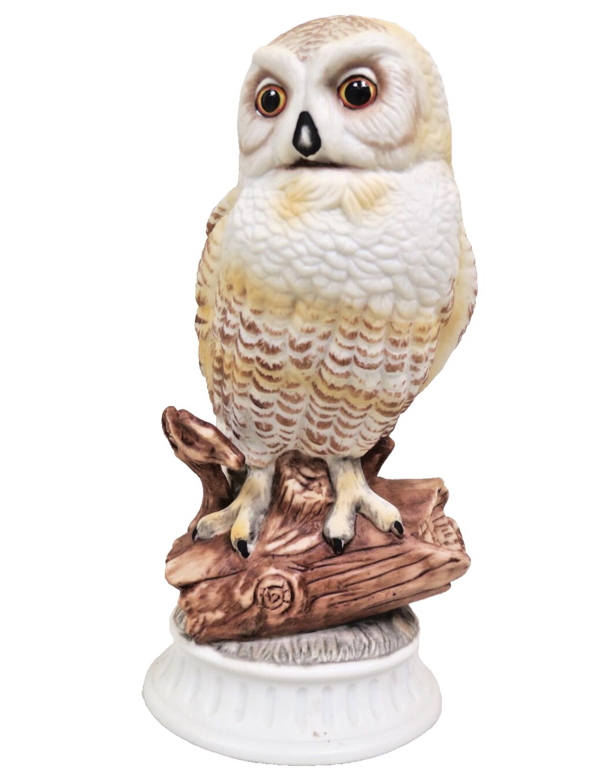 Vintage Napcoware Porcelain Owl Figurine 724 - Ceramica Creativa Mexico 6.25"