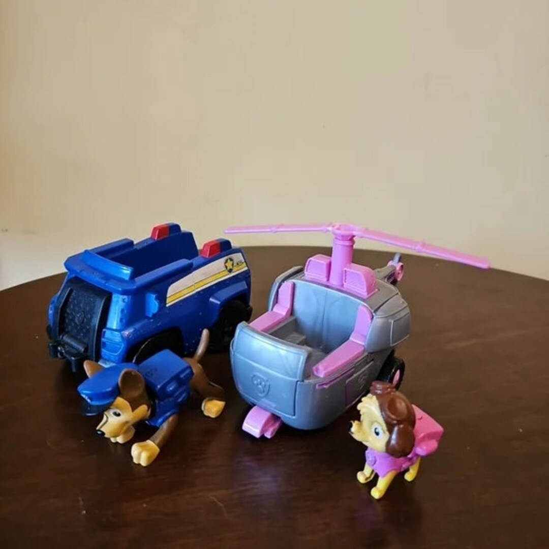 Buy Paw Patrol Skye's Helicopter+ Chase 02 Sheriff Vehicle and