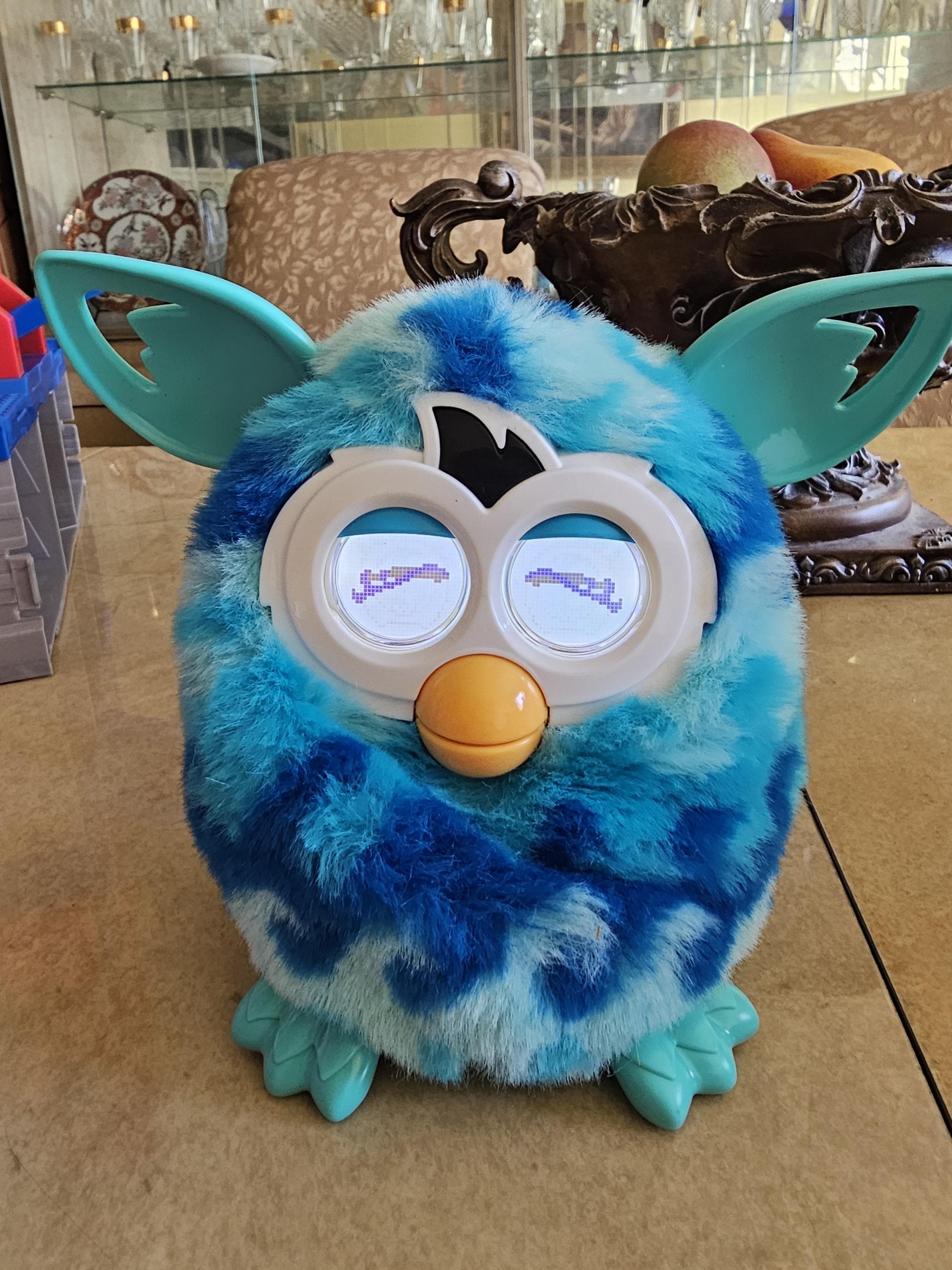 Furby Hasbro 2012 Boom Blue Aqua Waves Interactive Talking Toy