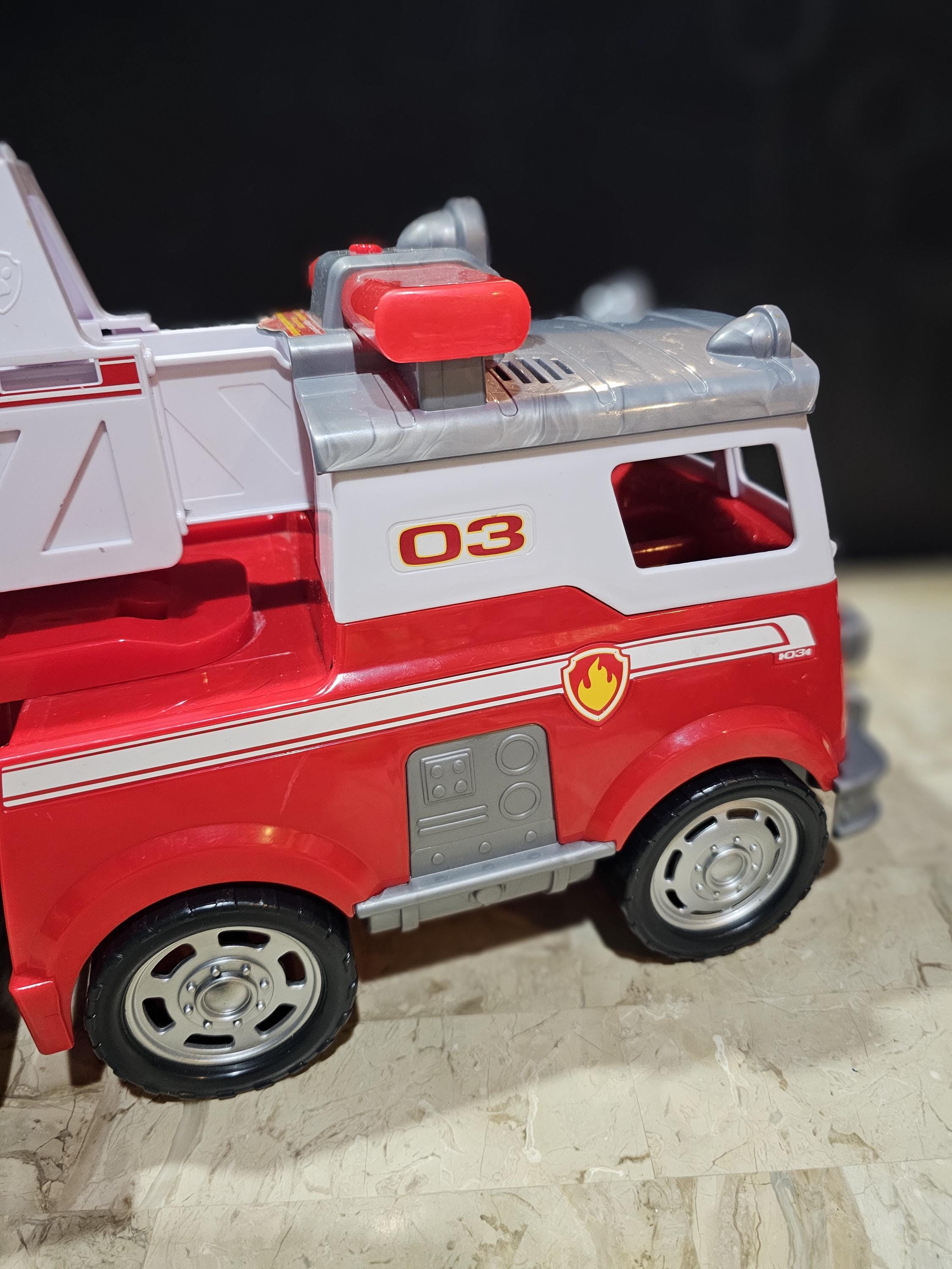 Paw patrol fire truck stickers hotsell