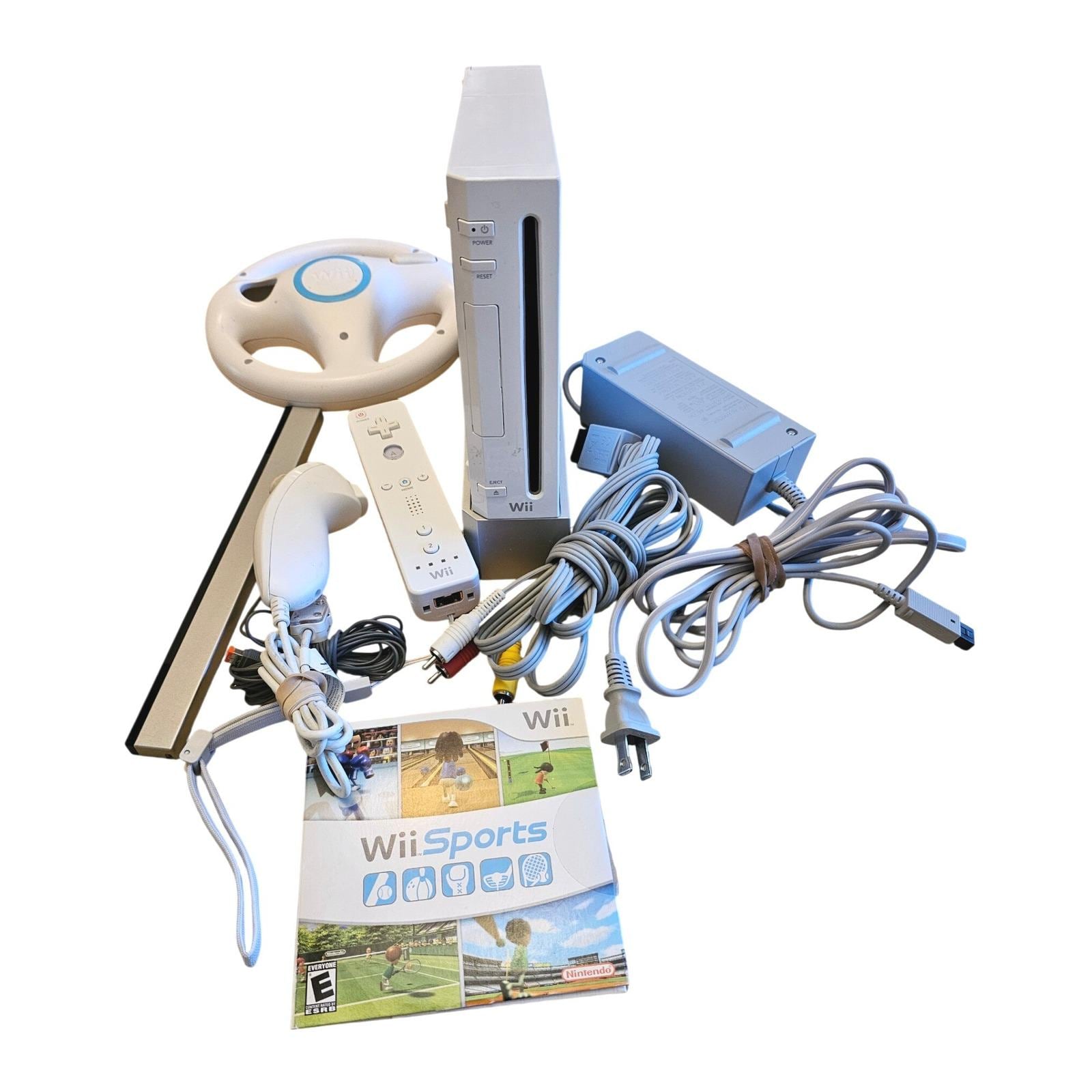 Nintendo Wii Console RVL-001 White Bundle Wii Sports Remote