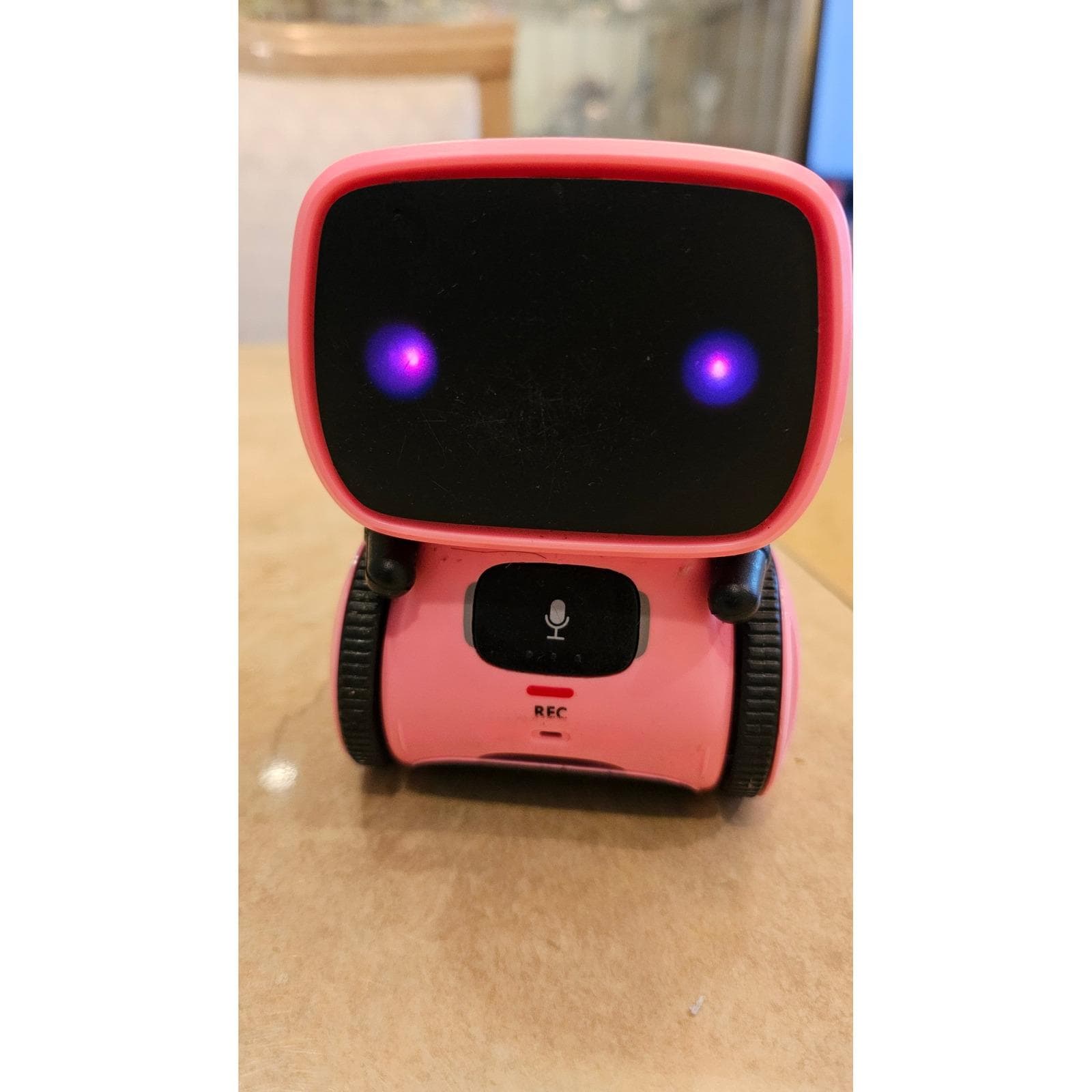 Contixo R1 Pink Interactive Robot Toy With LED Eyes and Voice