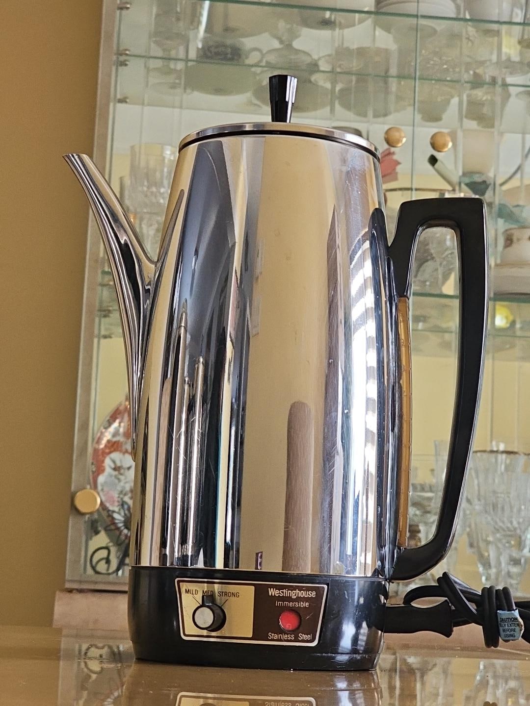 Vintage Westinghouse Coffee Maker Percolator, Complete, MADE IN