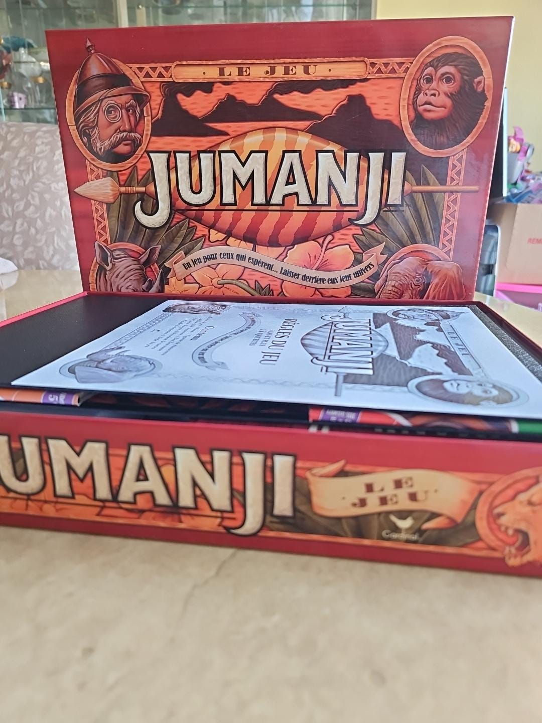 Vintage JUMANJI 1995 MILTON BRADLEY Original Family Board Game