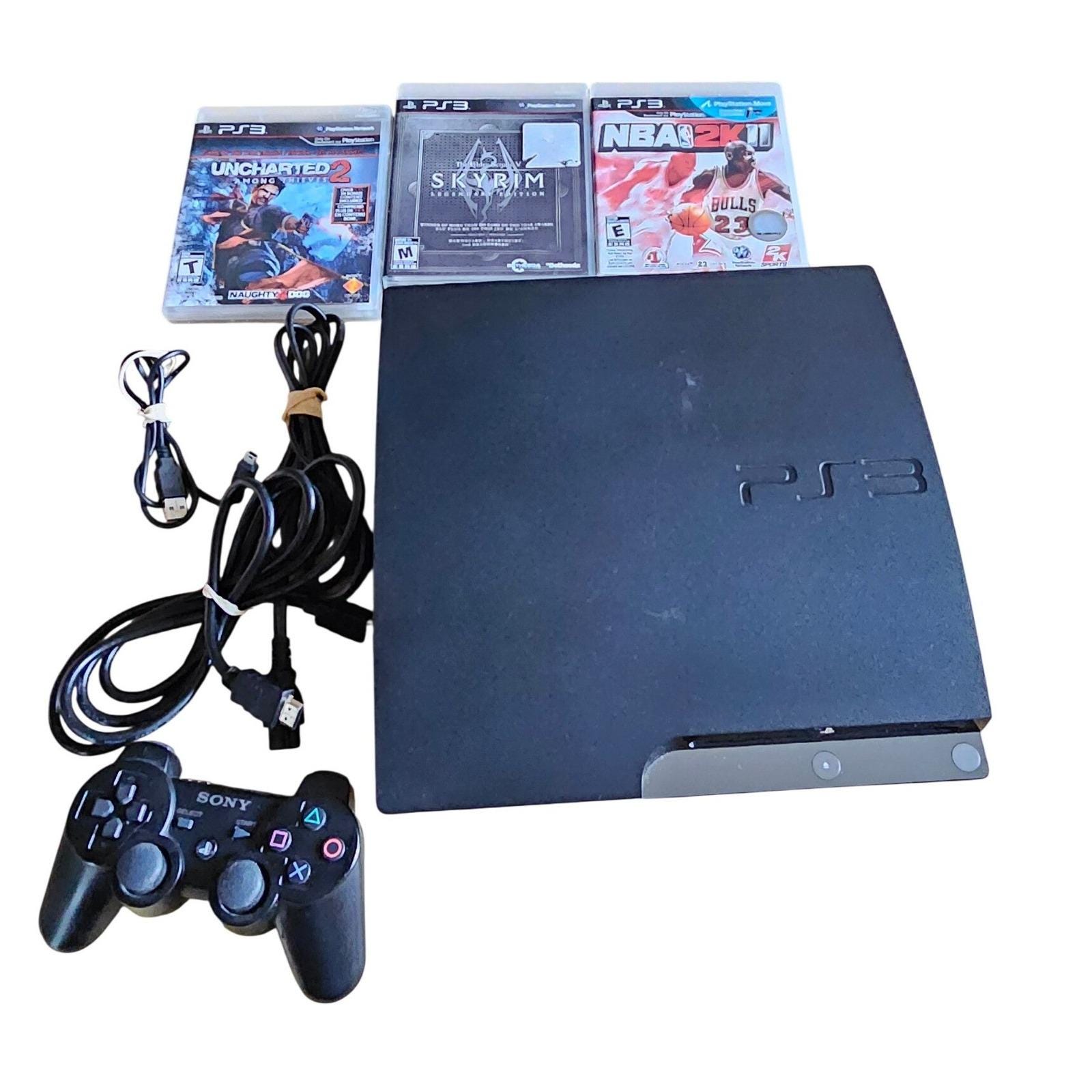 Sony Playstation 3 PS3 Slim 160GB Console CECH-2501A Bundle 3