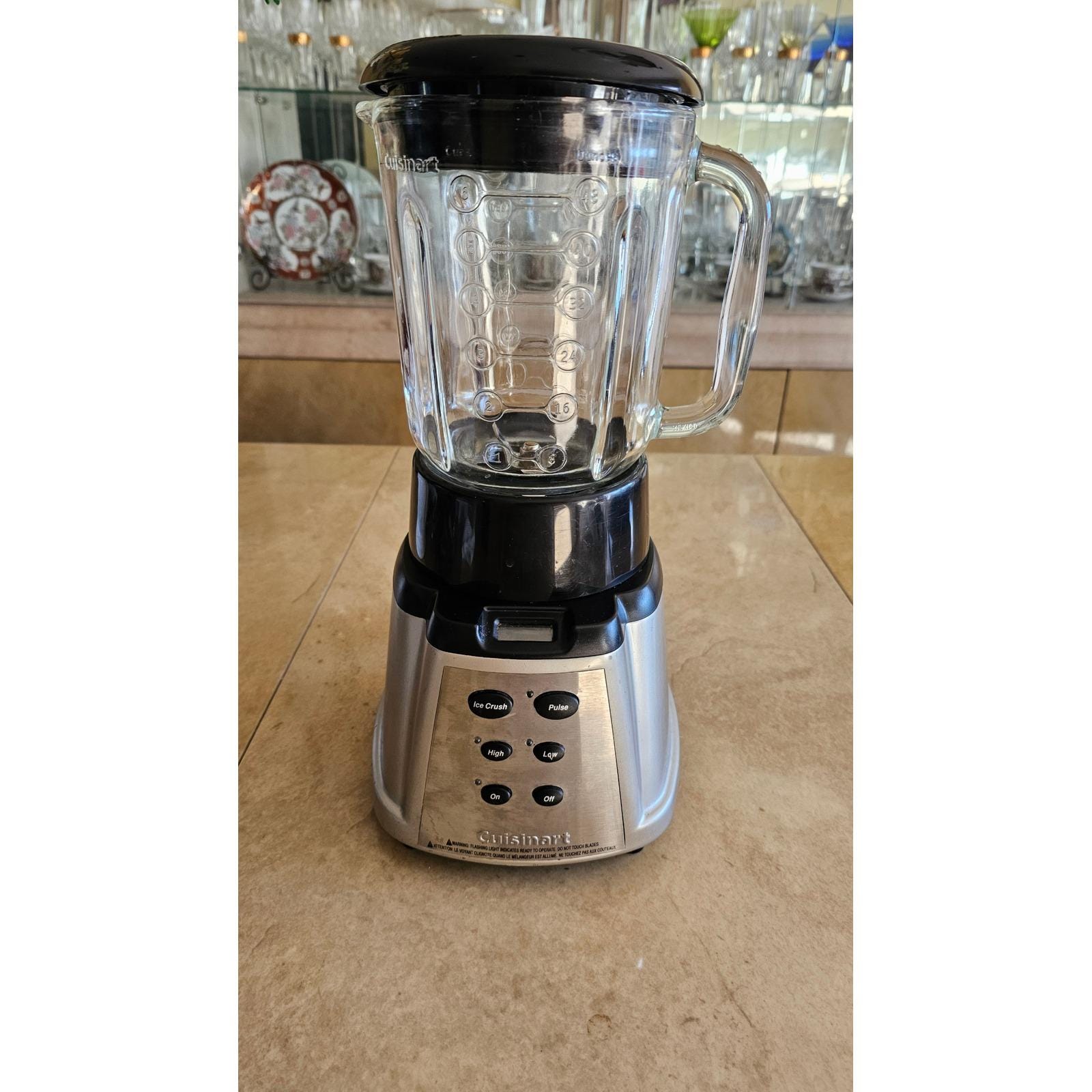 Cuisinart Power Blend 600 Watt 5 Speed Glass Jar Blender Ice Crush