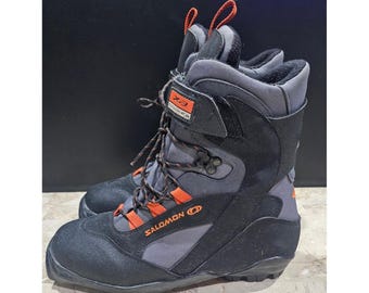 Salomon XA Pro Ski Boots Snowboard Boots Black Orange Lace  display picture 3