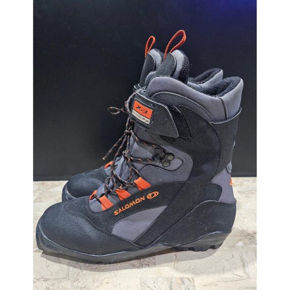 Salomon XA Pro Ski Boots Snowboard Boots Black Orange Lace up Size