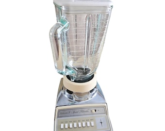 Vintage Blender Osterizer Cycle Blend 8 Speed Plastic TESTED Works