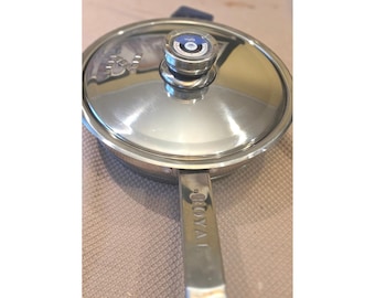 Royal Z Series Germany 18-10 Stainless Steel Skillet with Thermo Control Lid 2.5