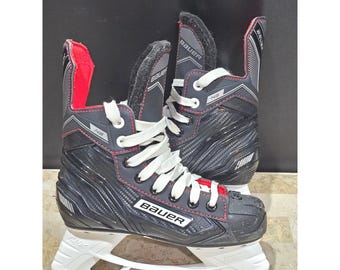 Bauer NSX Junior Ice Hockey Skates Black Red Youth Size 2 big kids