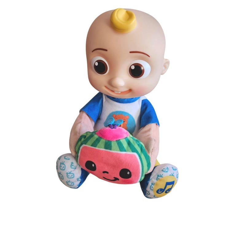 Muñeca de juguete Cocomelon Peek a Boo con forma de sandía, musical y con sonido imagen 1